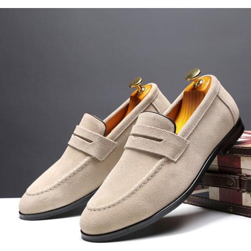 Yomior New Brand Genuine Leather Men Casual Shoes Formal Dress Shoes Flats Loafers Man Wedding Designer Shoes High Quality