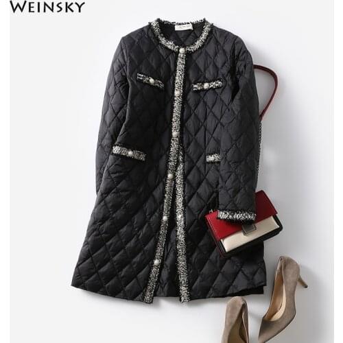 New Women Vintage Style Down Jacket White Duck Down Jackets Spring And Autumn Warm Coats And Parkas Female Outwear