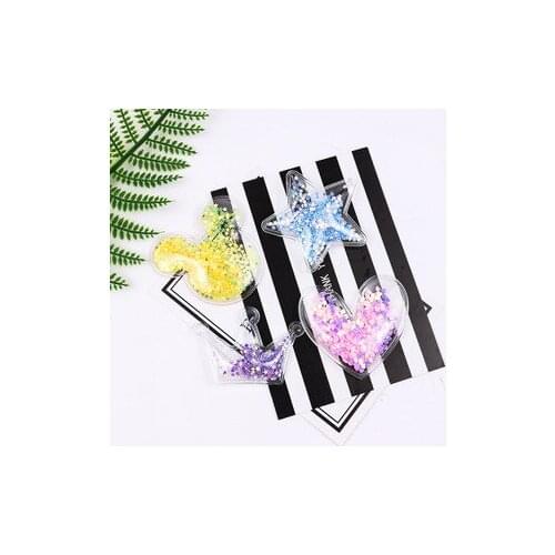 New 50pcs Appliques with Colorful Sequins Pearls Heart Star for Handmade Accessories