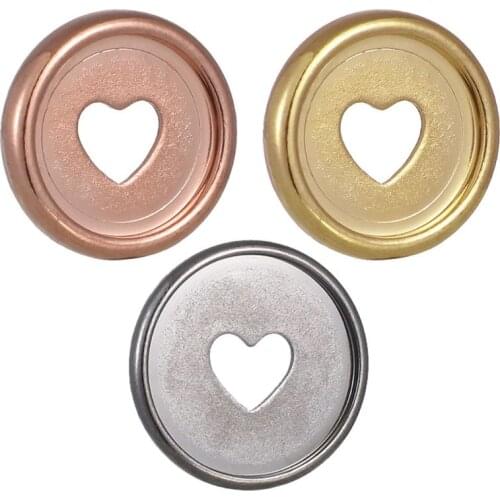 20pcs 35mm Heart Binder Rings Mushroom Hole Loose Leaf Notebook Notepad Binding Plastic Disc Buckle Hoop DIY