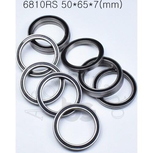6810RS 50*65*7(mm) 10pieces bearing ABEC-5 6810 6810RS chrome steel rubber sealed bearing Thin wall bearings