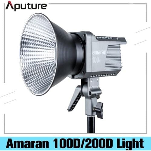 Aputure Amaran 100D 200D 5600K LED Video Studio Light CRI95 TLCI96+Bluetooth App Control 8 Lighting Effects DC/AC Power