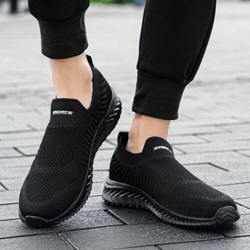 Large Size 39-46 Thin Mens Shoes Mesh Shoes Wide Feet Breathable Sports Shoes Travel Casual Shoes Summer