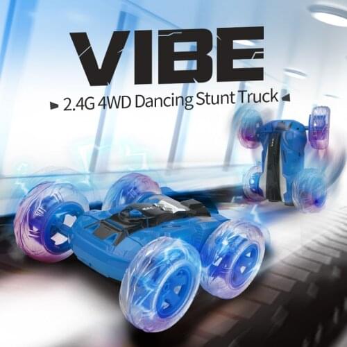 2.4G RC Mini Stunt Car With LED Light D852 Off-Road 3D Flip Climbling Drift Tumble Vehicle Model Double Car Toys for children