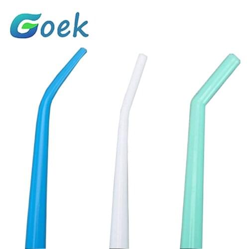 25pcs/bag Dental Surgical Aspirator Plastic Curved Tips Saliva Ejector Tips Disposable Autoclavable Suction Tube 1/4"1/8''1/16