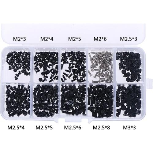 500Pc M2.3 M3 Screw Laptop Screwdriver Set Micro Computer Case Assemble Repair Electronic Mini Digital Mechanical Screw Kit