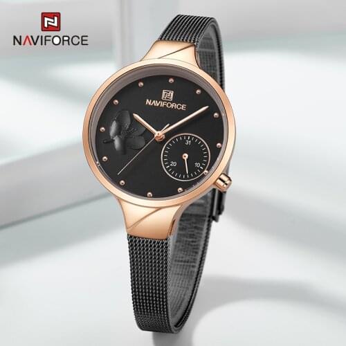 NAVIFORCE Top Brand Luxury Women Watches Business Ladies Wristwatch Female Waterproof Casual Clock Girls Gifts Relogio Feminino