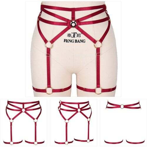 Sensual Lingerie Woman Harness Fashion Adjust Waist Suspender Belt Size Fetish Sexy Punk Gothic Style Garters Accessories