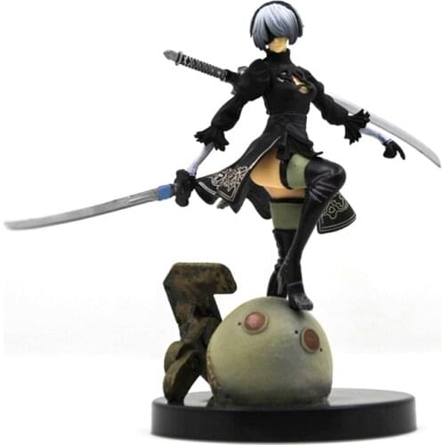 ELBCOS NieR:Automata YoRHa No. 2 Type B 15cm/5.9'' Boxed PVC Collection Model Action Toys Figures Dolls