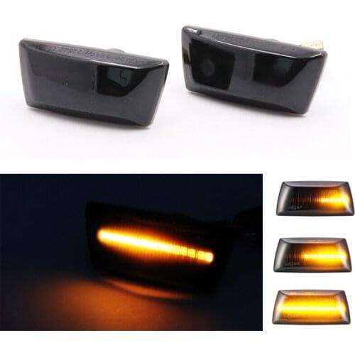Niscarda 2X LED Amber Dynamic Flowing Turn Signal Side Marker Light For Opel Insignia Astra H Zafira B Corsa Chevrolet Meriva B