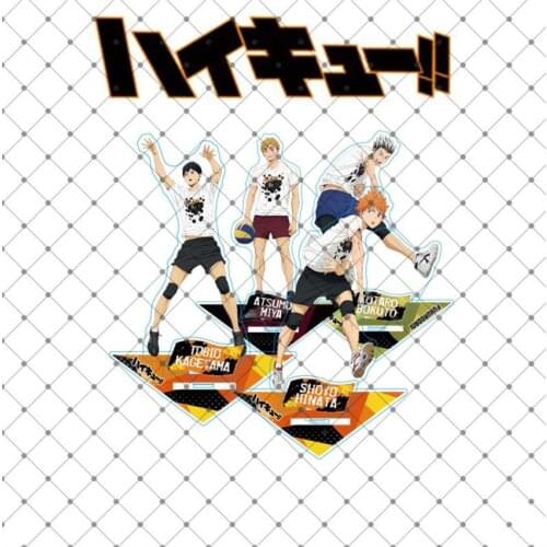 Haikyuu Hinata Kageyama Tsukishima Sugawara Anime Acrylic Stand Figure Desktop Decoration Collection Model Toy Gifts