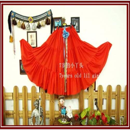 Cotton 3Tiered 12Yards Ats Gypsy Tribal Belly Dance Skirt EF10