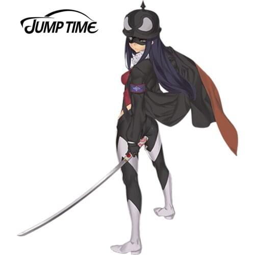 JumpTime 13cm x 8.3cm Warrior Anime Girl Shikabane Itsuka Vinyl Car Sticker for Window Bumper Car Sticker Cool Graphic