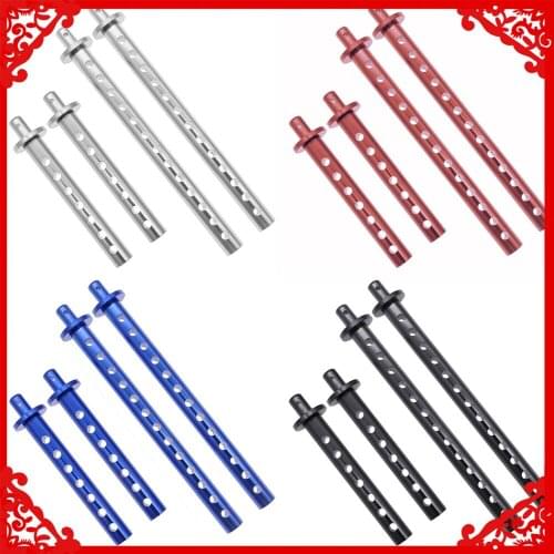 RCAWD 4pcs alloy front and rear body post set for 1-10 RGT 86100 86110 FTX5579 Outback Fury crawler part