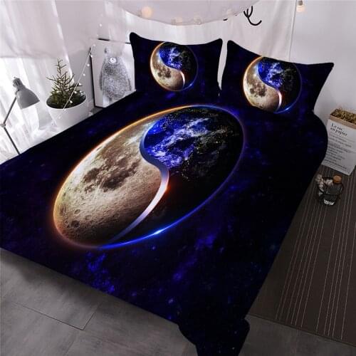 Yin And Yang Bedding Set 3D Tai Chi Printed Duvet Cover Home Textile Bed Quilt Cover Single Double Queen King Bed Cover Set