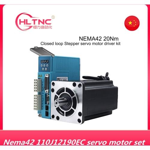 NEMA42 20NM JMC 3phase 110 Closed loop Stepper motor display panel driver CNC kit 110J12190EC-1000+3HSS2208H