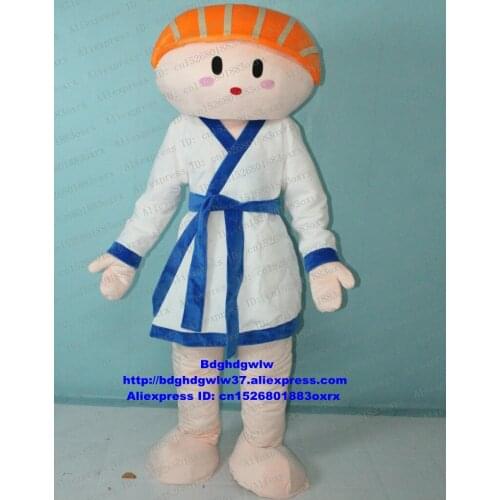 Salmon Maki Sushi Sushello Sumeshi Vinegar Rice Mascot Costume Cartoon Character Wedding Marriage High Street Mall zx1045