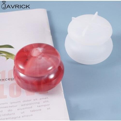 Crystal Epoxy Resin Mold Rouge Lipstick Jar Casting Silicone Mould DIY Crafts Storage Box Jewelry Decorations Making Tools