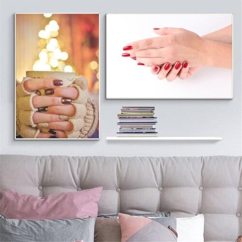 Boys Bedroom Decor Canvas Pictures HD Print Wall Painting Makeup Nail Wall Cosmetics Store Salon Poster Art Girl Bedroom Decor