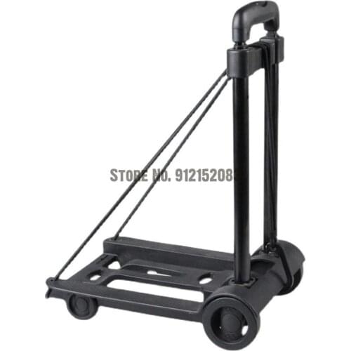 Small Carts Pull Goods Folding Grocery Shopping Carts Portable Shopping Carts Trolley Riders Push Luggage Trailers Artifacts Tro