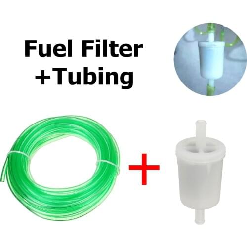 New 1PCS Gasoline Oil Fuel Filter&Fuel Hose Tube For Dirt Pit Bike Motorcycle Moped Scooter Car heater Oil filter + oil pipe