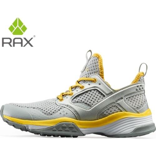 RAX Professional Air Cushion Mesh Breathable Running Shoes Army Green Spring Autumn Walking Shoes Men Women Sneakers Size