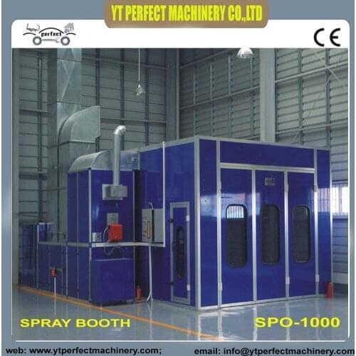 Spray booth SPO-1000 CE approved spray paint booth Our door spray booth cabine paintauto bake car baking oven painting camera