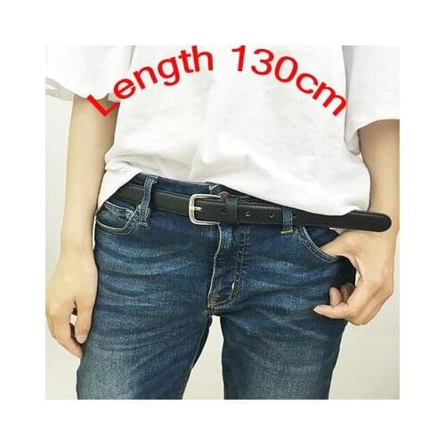 Fashion women long belt pants decoration belt Brief belt black PU pin buckle strap solid color HARAJUKU PU belt lovers