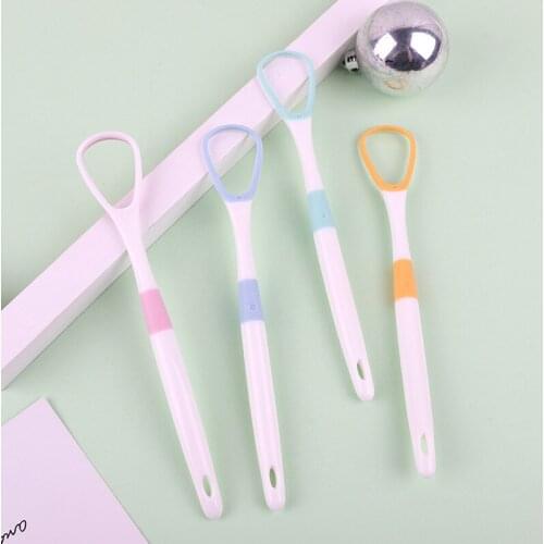 Tongue Cleaner Brushes Resin Tongue Scraper Cleaning Bad Breath Oral Hygiene Dental Health Care Cleaning Tools