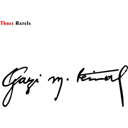 Three Ratels TZ-568 12*35.3cm 8.28*25cm 1-4 pieces Turkey Founder Mustafa Kemal Ataturk car sticker and decals funny stickers