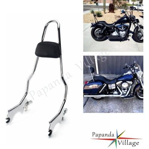 Tall Motorcycle Rear Passenger Sissy Bar Backrest Pad For Harley Softail Standard FXST 2020 Street Bob FLDE FLHC Slim 2018-2021