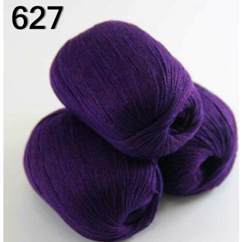 High quality 100% pure cashmere luxury warm and soft hand-knitting yarn Indigo Purple 233-627