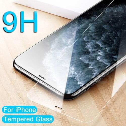 9H protective film for iPhone 6 6s 7 8 plus x xr xs max 11 pro max tempered glass phone screen protector on the glass smartphone
