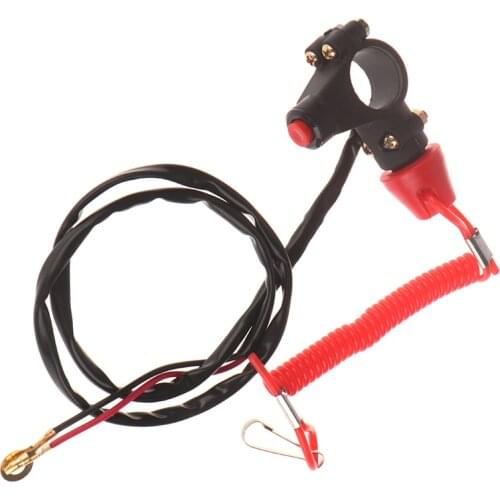 1PC ATV Motorcycle Boat Tether Lanyard Emergency Kill Stop Engine Switch Push Button for Pocket Mini Dirt Bike ATV Quad