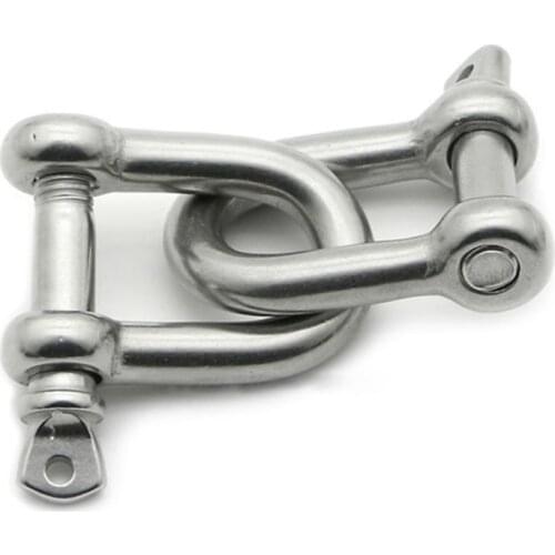 1pcs M22 Bow Shackles Recovery Rigging Tow D-Ring Screw Pin Anchor Bow Shackle Rigging European Style for Chains Wirerope