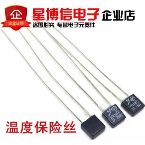 50pcs New RH 105 Degree Thermal Fuse 2A 250V