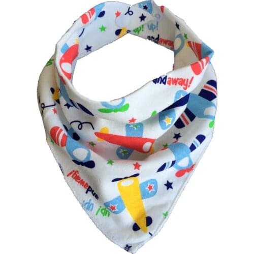 6Pcs/Lot Baby Bibs Waterproof Feeding Bib Infant Kid Triangle Scarf Saliva Scarf Bandana Baby Bibs Boy Bibs 1 -3 Years