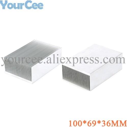 1 pc 100x69x36mm Heatsink Radiator Cooling Fin Aluminum Cooler Heat Sink for IC Chip LED 100*69*36mm