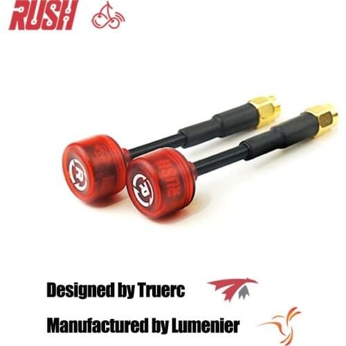 2PCS RUSH CHERRY 5.8G 1.2DB Clear Red FPV Antenna for FPV Racing Freestyle Fatshark ImmersionRC RapidFire VTX Monitor Goggles