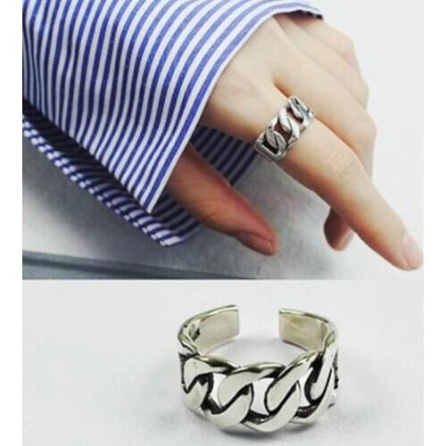 Bohemian Bridal Wedding Jewelry Silver Color Hollow Punk Rings for Women Ladies Antique Finger Vintage Ringsts Dropshipping