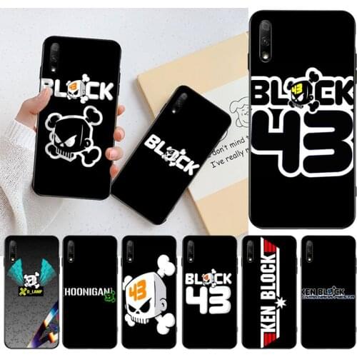 YJZFDYRM Ken Block racing Soft black Phone Case for Huawei Honor 30 20 10 9 8 8x 8c v30 Lite view pro