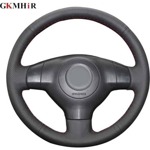 Black Artificial Leather Steering Cover Black Car Steering Wheel Cover For Suzuki SX4 Alto Old Swift Opel Agila