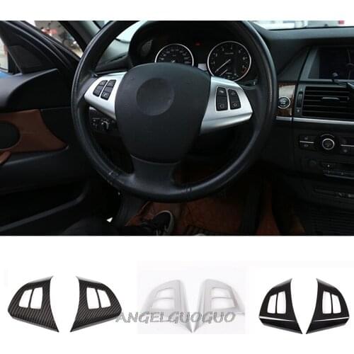 Car Styling Steering Wheel Button Decoration Cover Trim Frame for BMW X5 E70 2008-2013