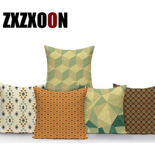 Decorative Throw Pillows Case Polyester Sofa Home Decoration Geometric Pillow Cushion Cover for Living Room Pillowcase