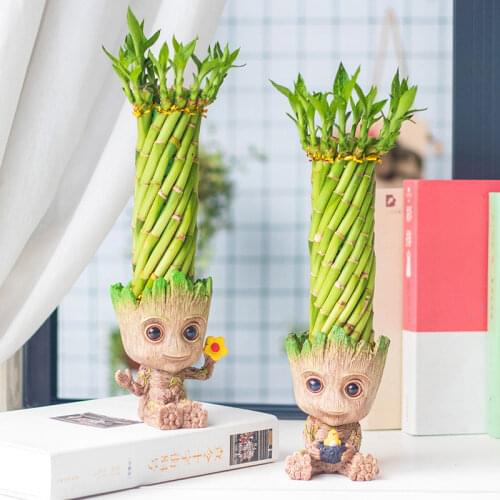 Groot Hero Pen Holders Home Decor Flower Pot Multifunction Toy Box Baby Tree Man Plant Pot Storage Organizer Garden Accessories