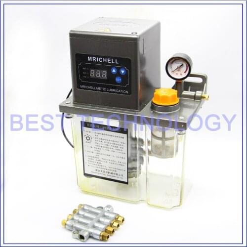 2L 220V AC Electric Auto Lubrication Pump CNC Engraving Router machine Automatic Oil Pump Single digital