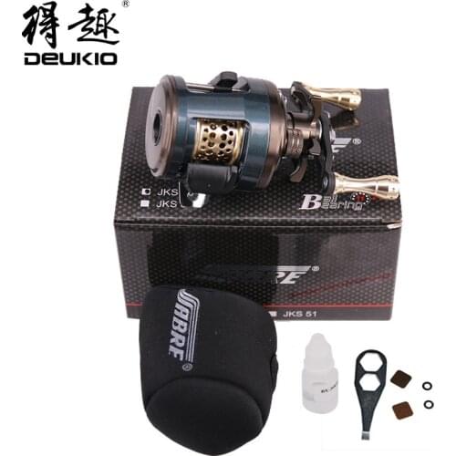 DEUKIO Fishing Reel JKS Bait Casting 12BB 6.2:1 Gear Ratio Lure Baitcast Reels Drum Wheels Fishing Accessories Pesca
