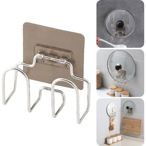 Lid Pot Holder Cutting Board Organizer Kitchen Accessories Utensils Home Tool Towel Hook Storage On Wall Mount Sponge Sink Drain