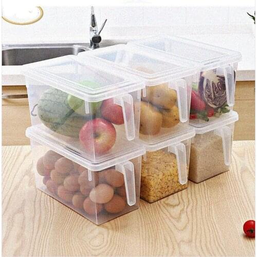 Kitchen Transparent PP Storage Box Grains Beans Storage Contain Sealed Home Organizer Food Container Refrigerator Storage Boxes