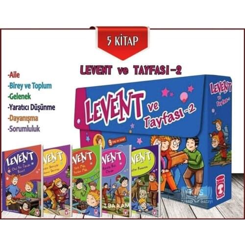 Levent and Tayfası 2 Set (5 Book)-Turkish Children books Mustafa Mower Timaş Child Early learning aids